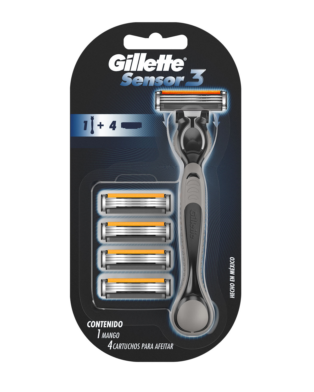 Gillette Hybrid Sensor 4 unidades | Leonisa Perú