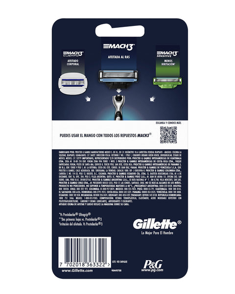Gillette Mach3 Base Razor 2UP 557. 1#color_003-mach-3-base