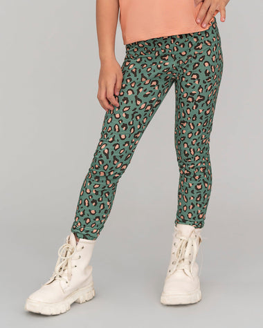 Legging largo a los tobillos para niña#color_060-verde-animal-print