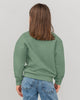 Camiseta  manga  larga cuello redondo con hombros caídos para niña#color_171-verde