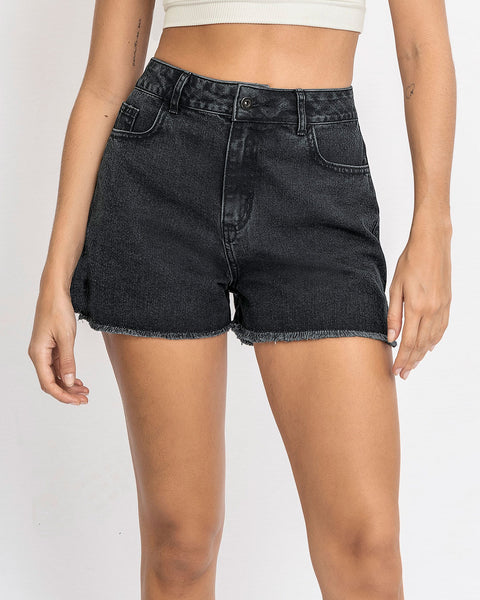 Short mom tiro alto borde al corte#color_700-negro