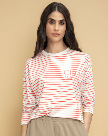 Camiseta manga larga cuello redondo de silueta recta#color_047-rayas-rojas