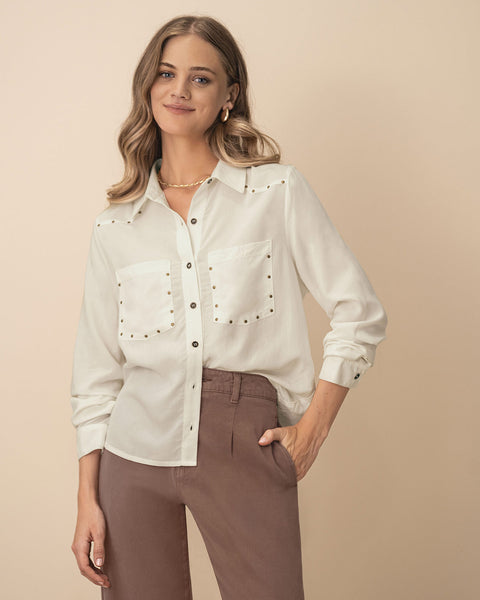 Blusa manga larga con tachas#color_018-marfil