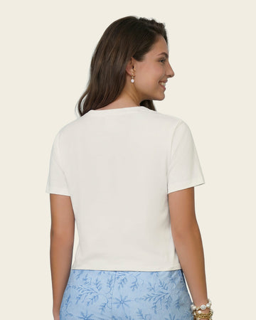 Camiseta manga corta con aplique en el cuello#color_018-marfil