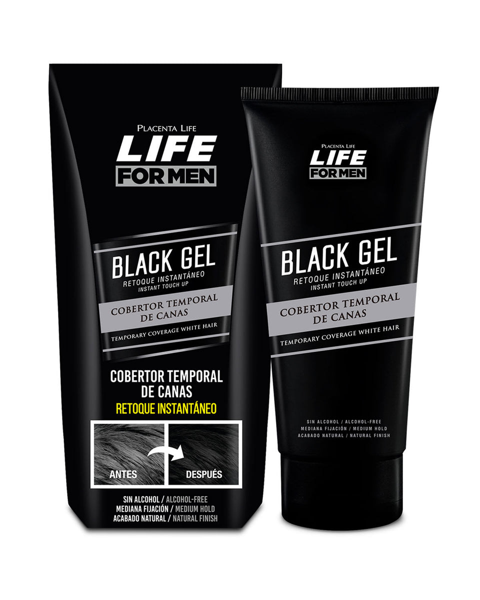 Black Gel Cobertor de Canas Life for Men 80ml