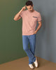 Camiseta manga corta con mangas tejidas#color_180-palo-de-rosa-claro