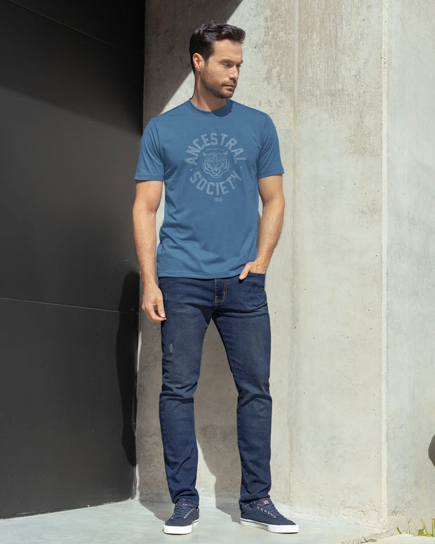 Paquete x2 camiseta manga corta y camiseta manga larga#color_992-azul-gris