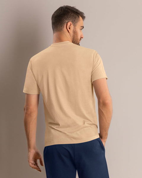 Paquete x 2 camisetas cuello redondo para hombre#color_s01-cafe-blanco