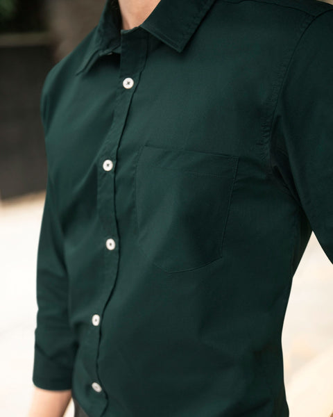 Camisa manga larga para hombre#color_636-verde