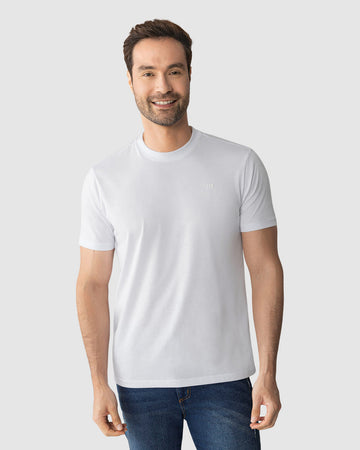 Camiseta manga corta con logo bordado en frente#color_000-blanco