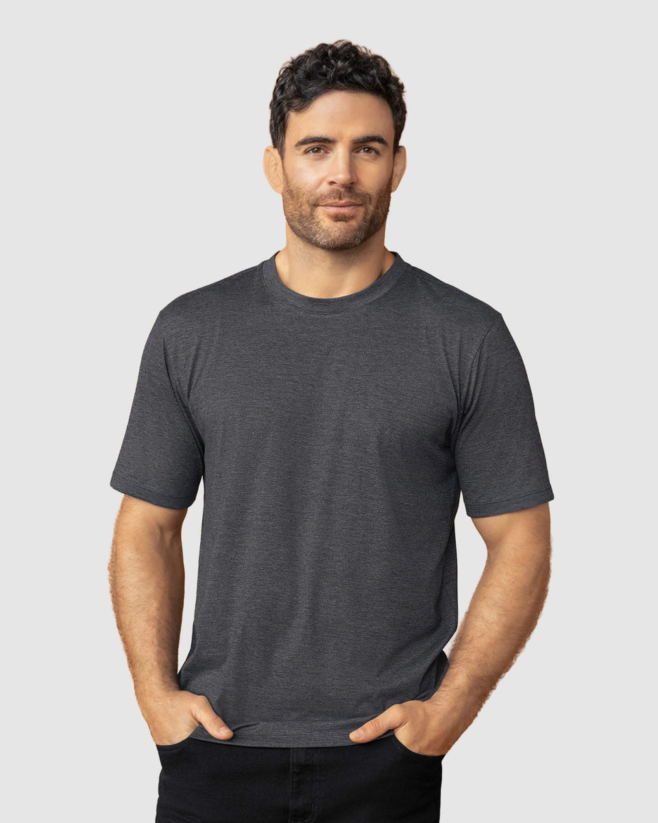 Camiseta manga corta con logo bordado en frente