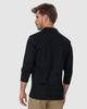 Camiseta tipo polo manga larga con bordado en frente#color_700-negro