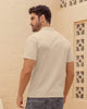 Camiseta tipo polo con botones  funcionales  con mangas y cuello tejido#color_084-arena