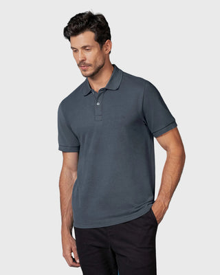 Camiseta polo manga corta con botones funcionales#color_c13-gris-oscuro