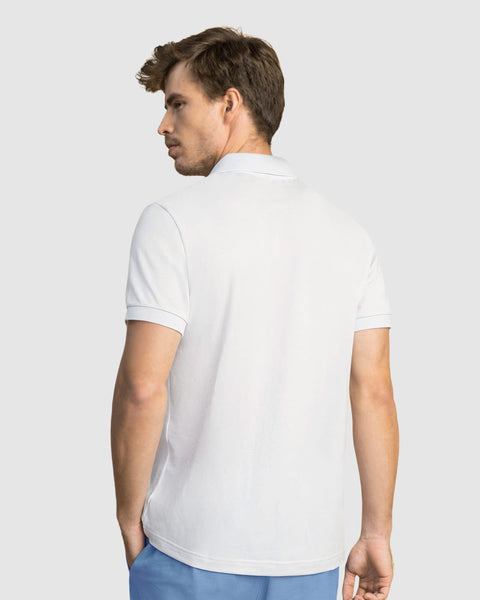 Camiseta tipo polo manga corta masculina#color_000-blanco