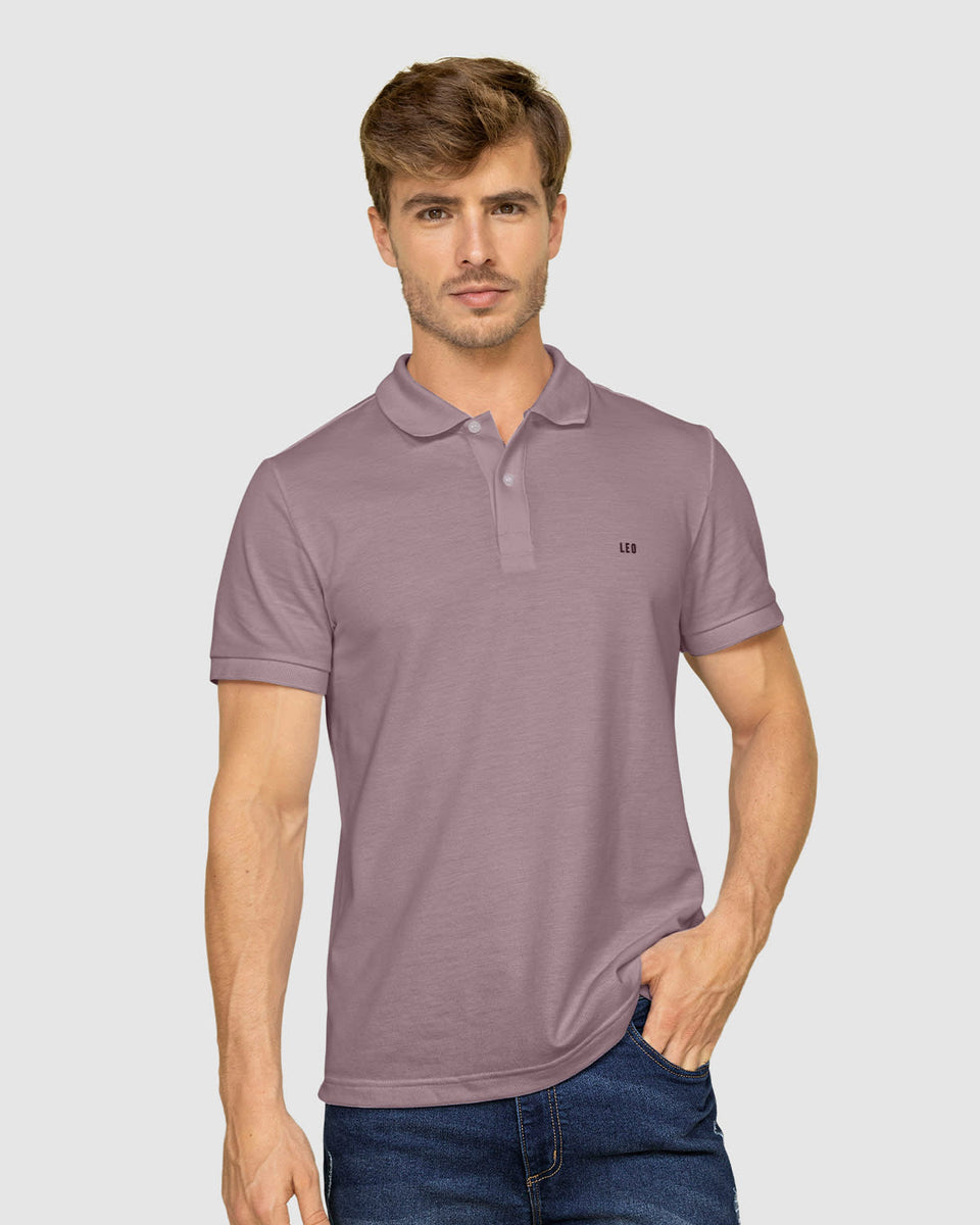 Camiseta tipo polo manga corta masculina