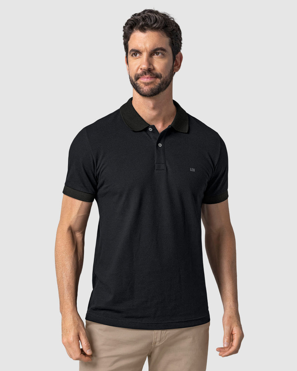 Camiseta tipo polo manga corta masculina