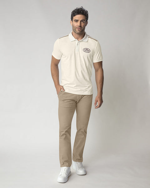 Camiseta tipo polo con estampado en relieve#color_018-marfil