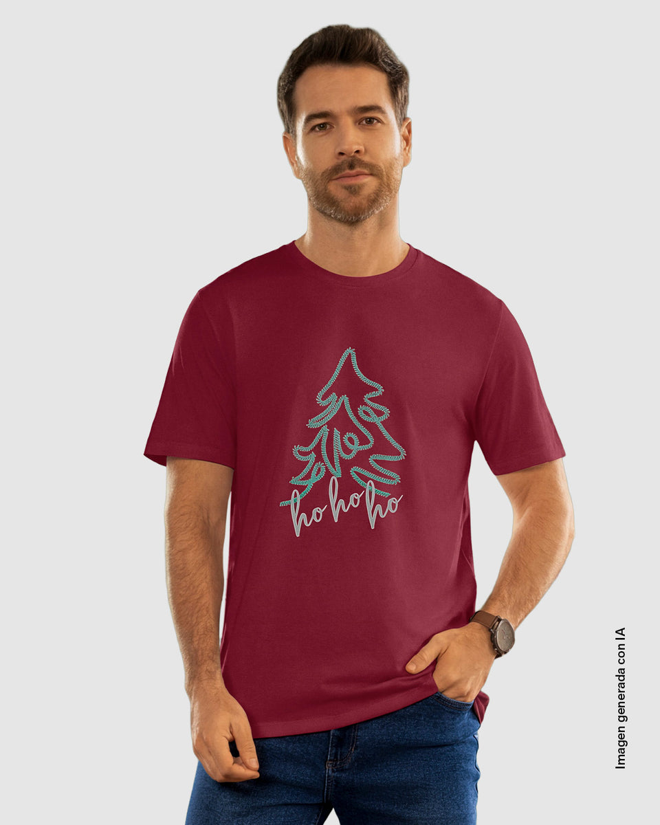 Camiseta manga corta con estampado para hombre
