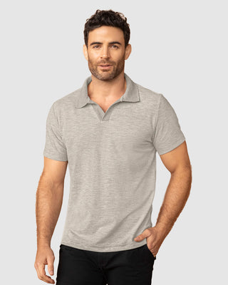 Camiseta tipo polo con cuello sport tejido#color_717-gris-jaspe
