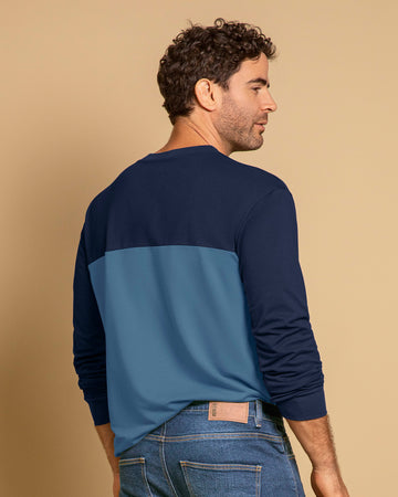 Camiseta manga larga masculina básica#color_024-azul-gris-ceo