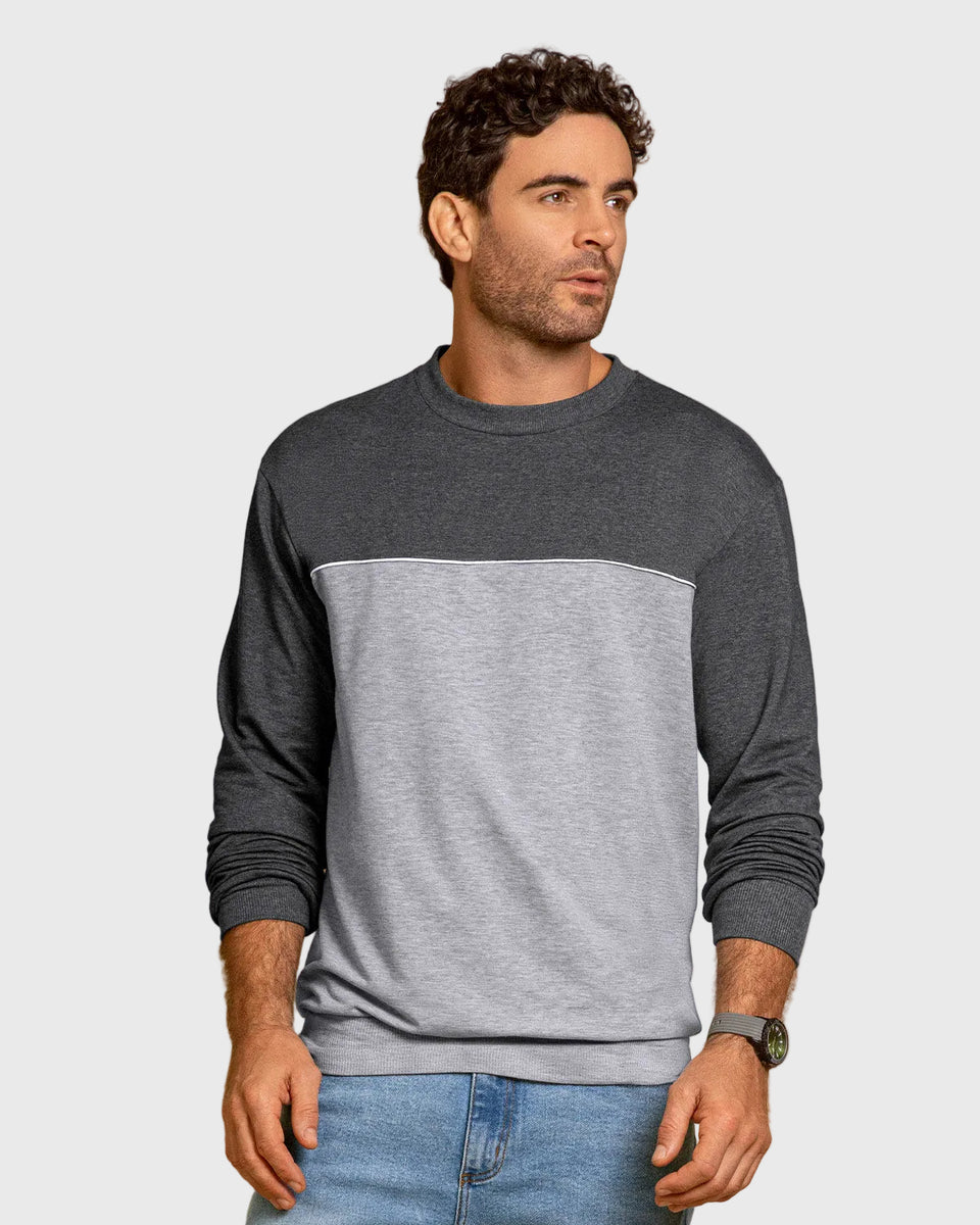 Camiseta manga larga masculina básica