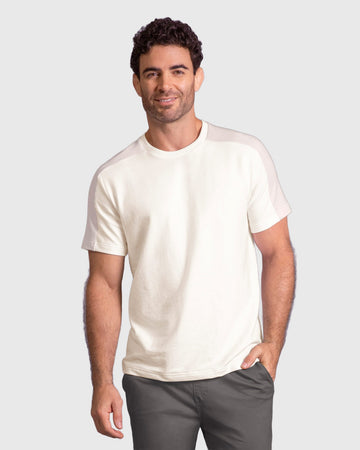 Camiseta básica con cortes decorativos en hombros#color_c76-beige