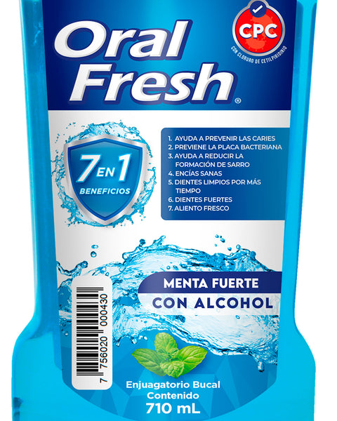 Oral Fresh Enjuague Bucal X 170 ml#color_001-menta-fuerte