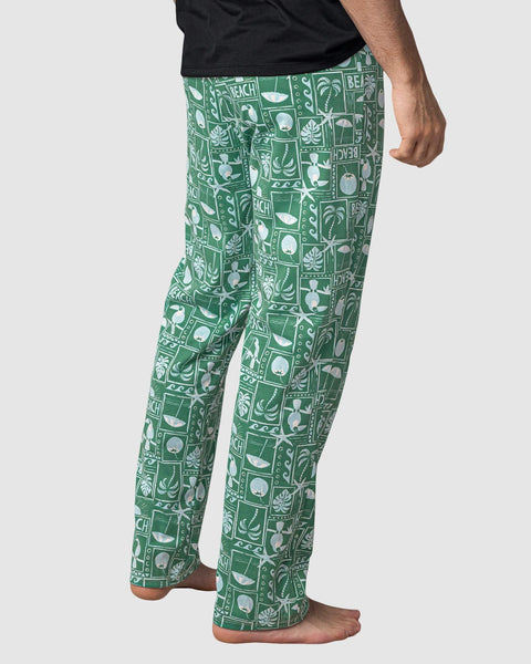 Pantalón bota recta con estampado#color_254-verde-estampado