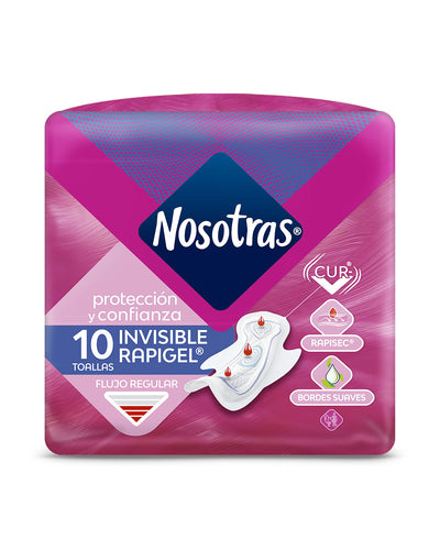 Toallas higiénicas nosotras invisible rapigel#color_rapisec