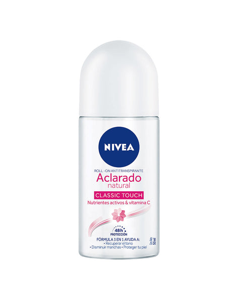 Nivea Deo Tono Natural Classic Touch Roll On 50ML#color_001-blanco-rosado