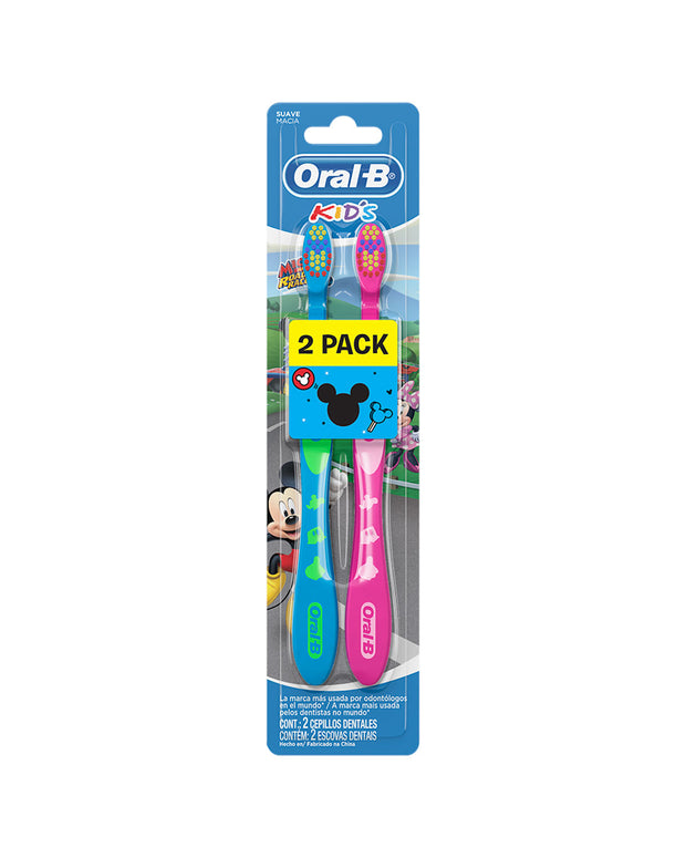 Oral-B Kid's Mickey Cepillo Dental 2 Unidades#color_sin-color