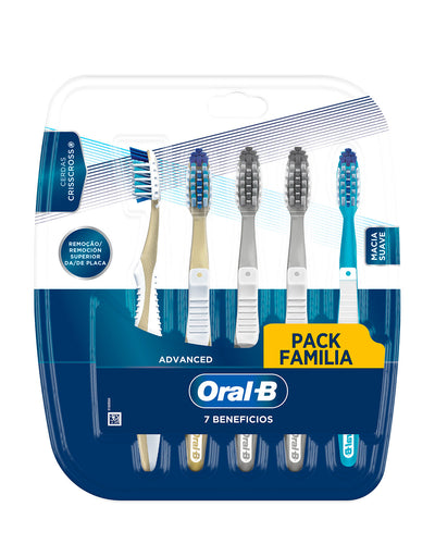 Oral B Advanced 7 beneficios Cepillos Dentales Suave x5#color_001-advanced-7-beneficios