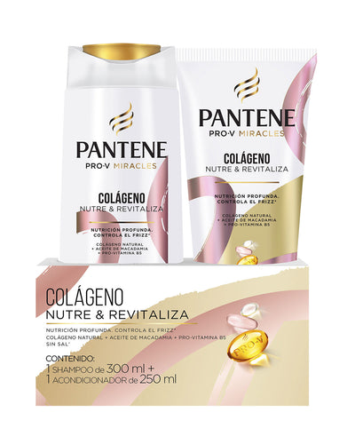 Pantene Pack Shampoo 300 ml + Acondicionador 250 ml Collageno X8IT#color_001-colageno