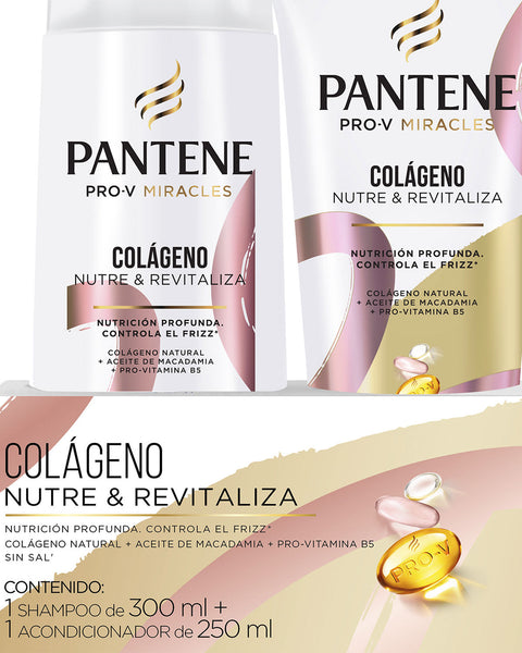 Pantene Pack Shampoo 300 ml + Acondicionador 250 ml Collageno X8IT#color_001-colageno