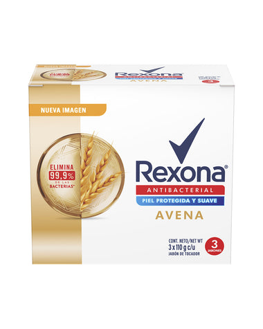 Rexona Jabón Antibacterial Avena 26 x 3 x 110 g#color_100-avena