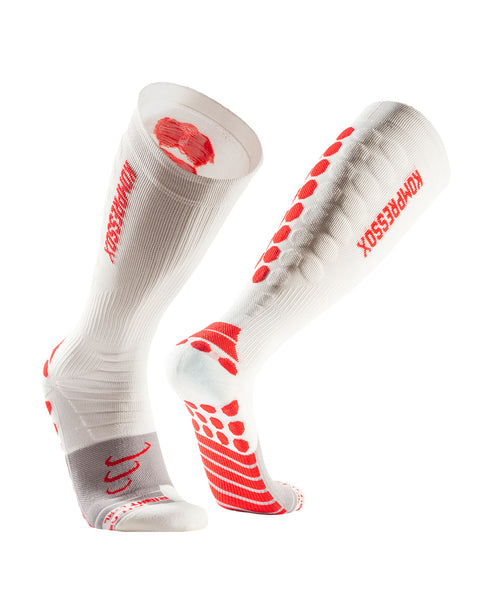 Medias de Compresión Deportiva Atlas Pro#color_323-blanco-rojo