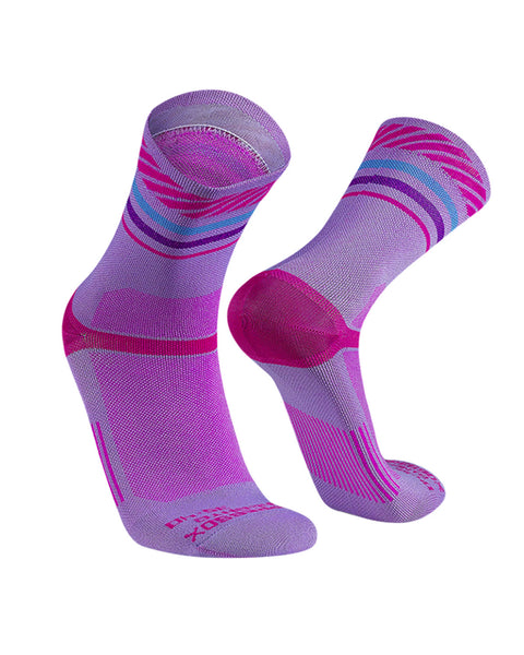 Medias de Deportivas Running Ciclismo 2 Pack Tangente#color_411-lila-morado