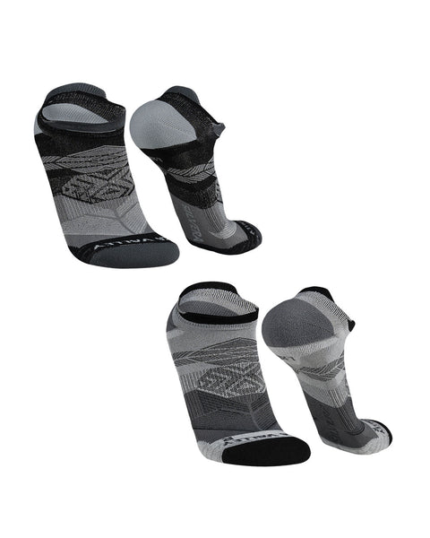 Medias Deportivas Taloneras 2 Pack Inka Valley#color_711-negro-gris