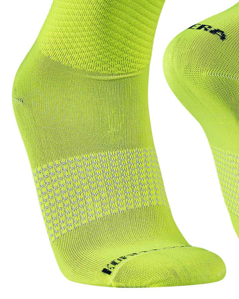 Medias de Deportivas de Compresión para Ciclismo y Running Caña Media | Triatlón#color_106-neon