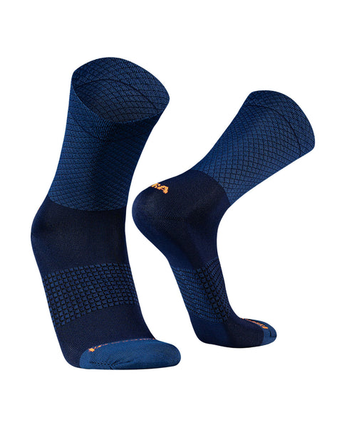 Medias de Deportivas de Compresión para Ciclismo y Running Caña Media | Triatlón#color_517-azul-marino