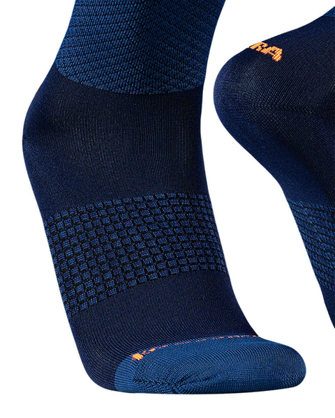 Medias de Deportivas de Compresión para Ciclismo y Running Caña Media | Triatlón#color_517-azul-marino