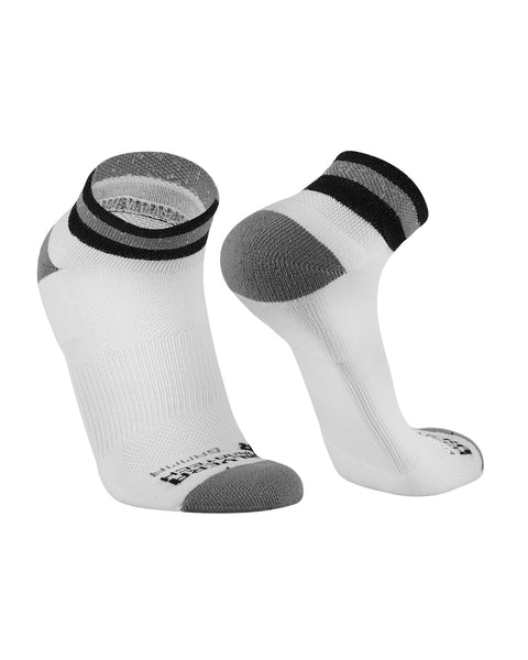 Medias Taloneras de Compresión Acolchadas para Running y Ciclismo Caña Corta | Gamma#color_000-blanco