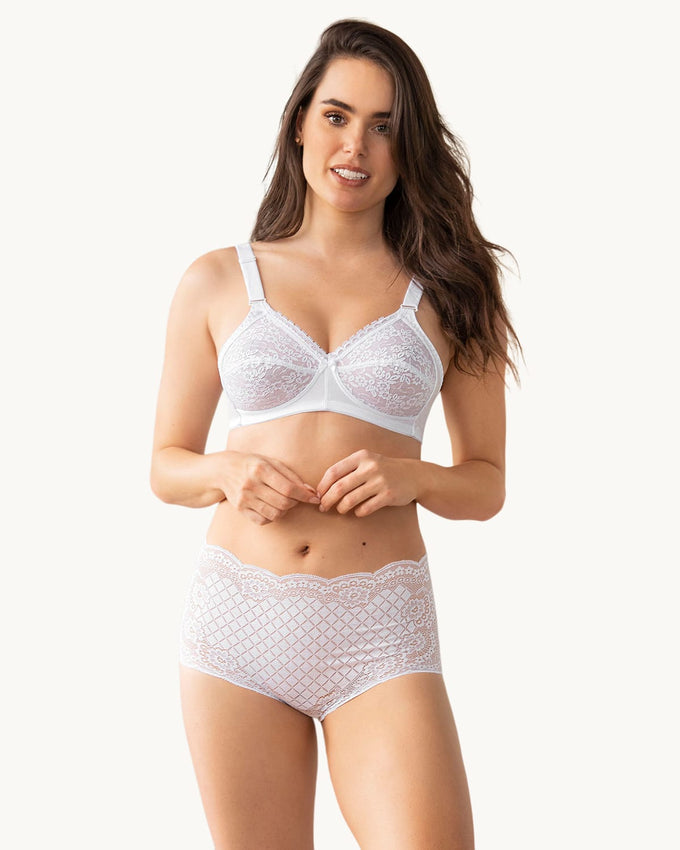 Brasier sin arco con copas en encaje#color_000-blanco