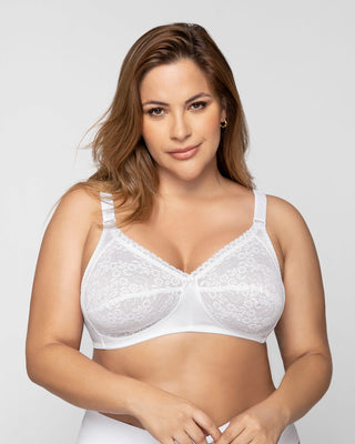 Brasier sin arco con copas en encaje#color_000-blanco