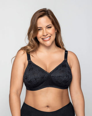 Brasier sin arco con copas en encaje#color_700-negro