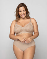 Brasier sin arco con copas en encaje#color_802-cafe-claro