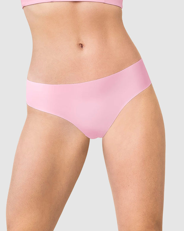 Calzón brasilera invisible ultraplano sin elásticos y de pocas costuras#color_304-rosa-palido