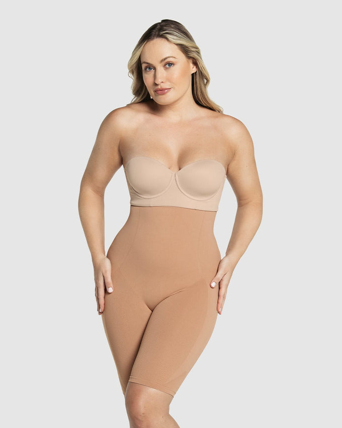 ROM 2012 Tummy Control Shapewear Short Calzon Levanta Gluteo Colombiano  Beige XS at  Women's Clothing store