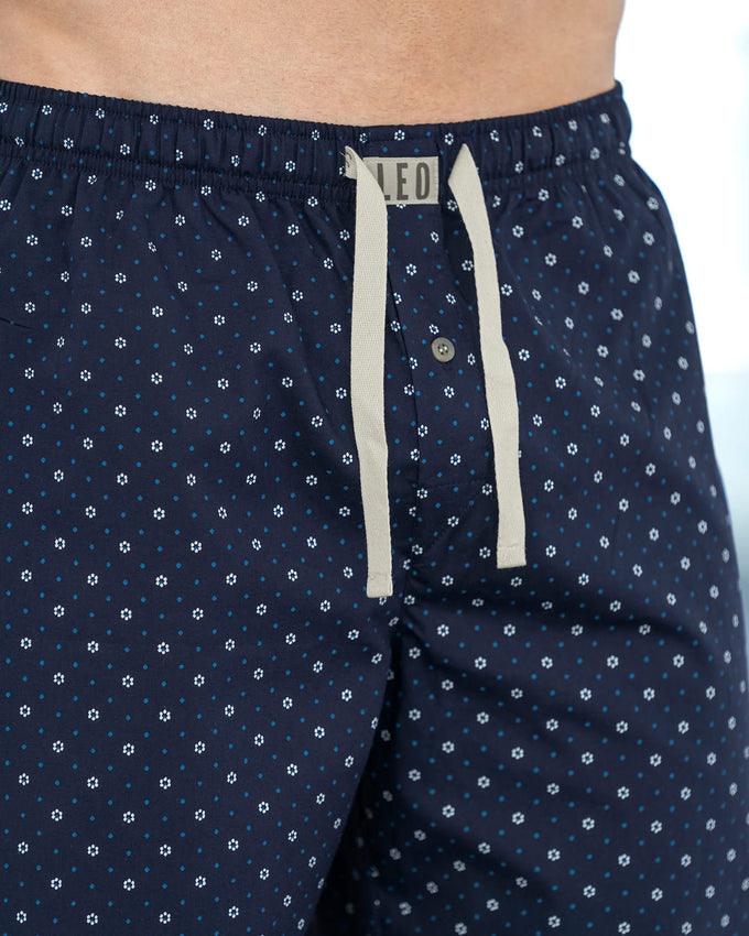 Pantalón largo en algodón cómodo y funcional para hombre#color_536-azul-estampado